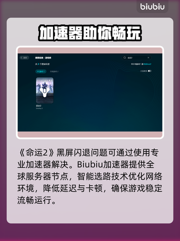 🎮命运2黑屏闪退？一招解决！💥截图2
