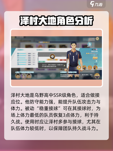 排球少年手游🔥泽村大地效果超详细解析来啦！截图2