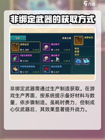 魔力宝贝复兴版🔥非绑定武器获取全攻略💎截图2
