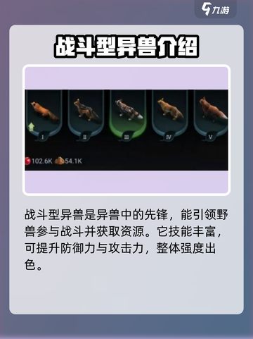 野兽领主新世界🔥最强异兽选择推荐🎉截图2