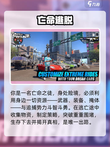 🔥《亡命徒之城》逃亡攻略大揭秘！💥截图2