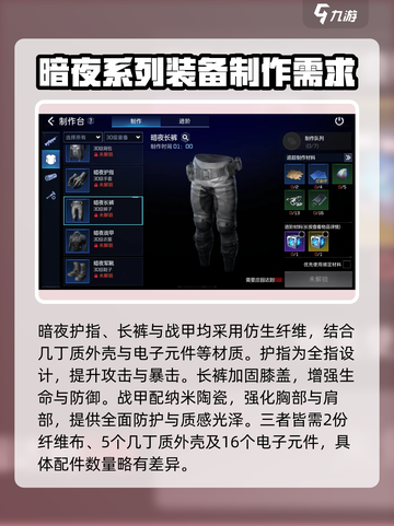 星球重启✨暗夜套装制作秘籍🔥玩家必看！截图3