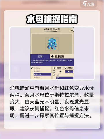 渔帆暗涌水母怎么抓介绍截图2