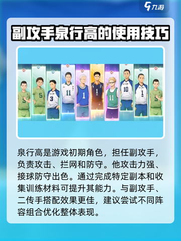 排球少年手游💥雪之丘高中球员大曝光🔥截图3