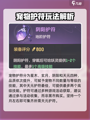 长安幻想手游宠物护符有什么用介绍截图2