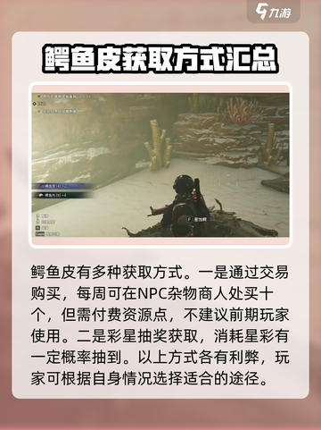 七日世界沙滩鳄鱼皮怎么获取介绍截图4