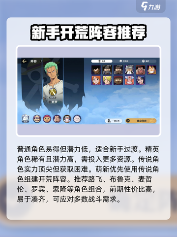 航海王壮志雄心t0阵容怎么搭配介绍截图2