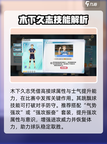 🎮排球少年手游木下久志爆燃解析！截图4