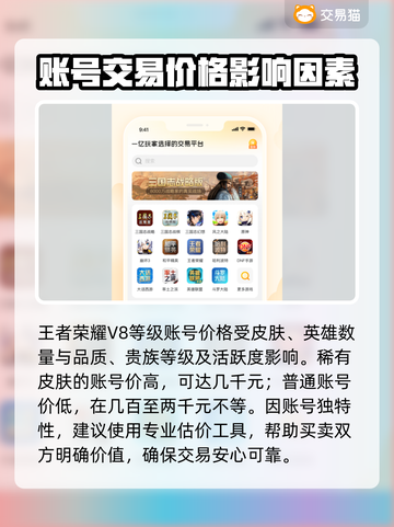 王者账号V8能卖多少钱？估价技巧大揭秘🔥🎮截图2