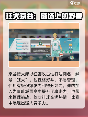 排球少年手游🔥京谷贤太郎技能超详细解析来了！值得培养吗？截图2