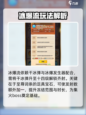 向僵尸开炮🔥冰爆流派宝石搭配攻略来了！💎游戏名必备截图2