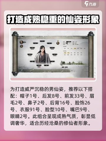 鬼谷八荒男仙姿捏脸攻略介绍截图3