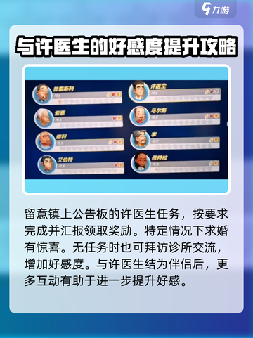波西亚时光许医生好感度攻略介绍截图4