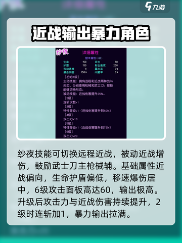 霓虹深渊无限氪金角色推荐介绍截图3