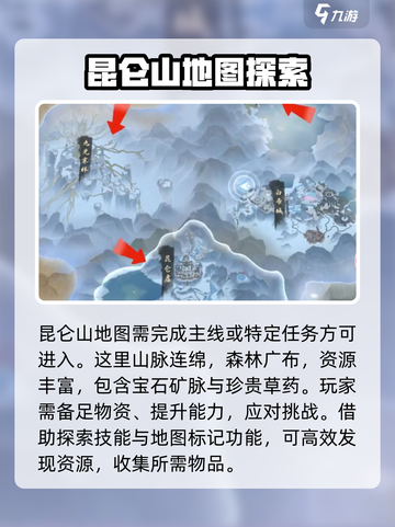 逆水寒🔥昆仑虚地图秘境入口 revealed！快速进入攻略🎉截图2