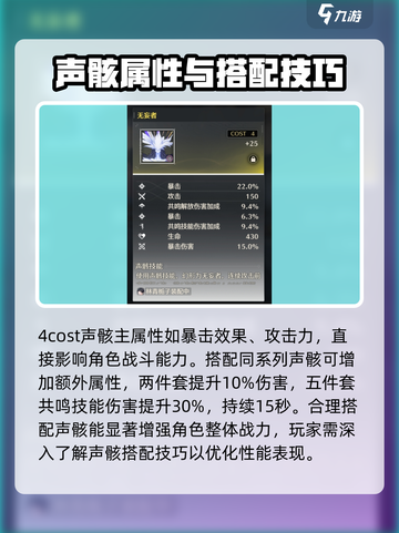 鸣潮⚡4cost声骸属性全解析！玩家必看🔥截图2