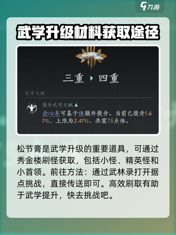 燕云十六声🔥武学升级材料获取全攻略！截图2