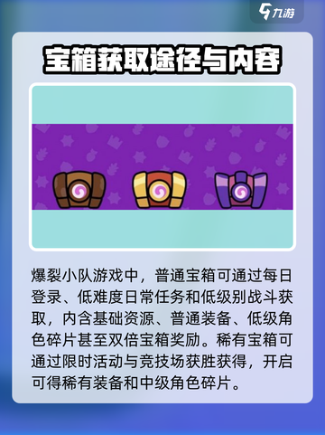 爆裂小队宝箱品质有哪些介绍截图2