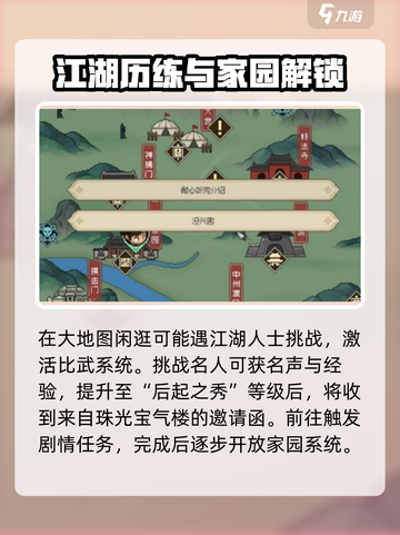 大侠立志传家园怎么开启介绍截图3