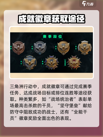 三角洲行动成就徽章介绍介绍截图3