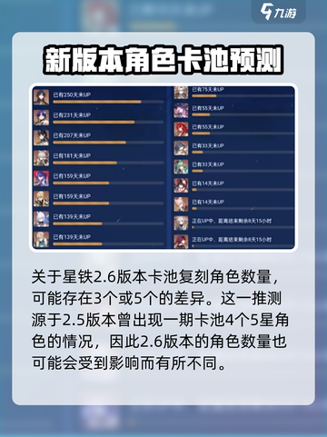 崩坏星穹铁道2.6复刻角色有哪些介绍截图2