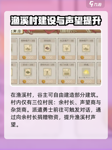 桃源记2渔溪村怎么玩介绍截图3