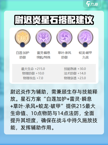 曙光英雄尉迟炎星石怎么搭配介绍截图2
