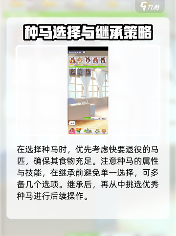 闪耀优俊少女种马库怎么选介绍截图3