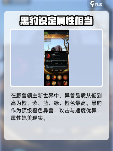 野兽领主新世界黑豹💥技能超详细解析！🔥截图2