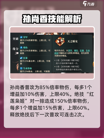 三国志幻想大陆2枭之歌孙尚香怎么样介绍截图2