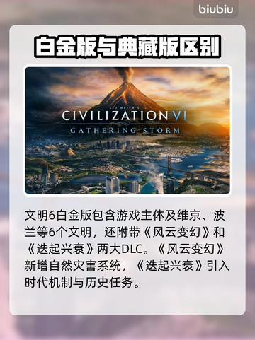 《文明6白金版VS典藏版！差了啥？🔥》👑🎮截图4