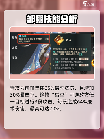 三国志幻想大陆2枭之歌邹翊怎么样介绍截图2