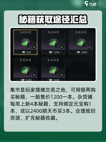 剑中武学秘籍怎么获得介绍截图4