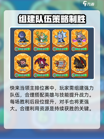 快来当领主🔥排位赛英雄搭配秘籍🎉截图2