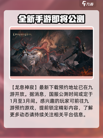 龙息神寂国服什么时候公测介绍截图2