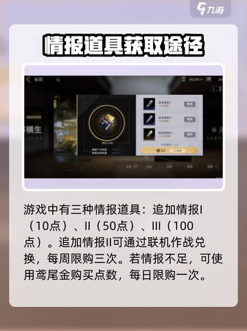 非匿名指令情报怎么获得介绍截图4