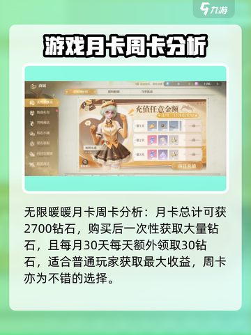 无限暖暖🔥月卡周卡怎么选？内容全解析！截图2