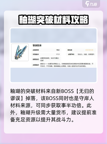 🔥鸣潮玩家必看！釉瑚突破材料大揭秘🎉截图3