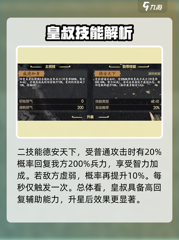 九牧之野蜀国武将推荐介绍截图5
