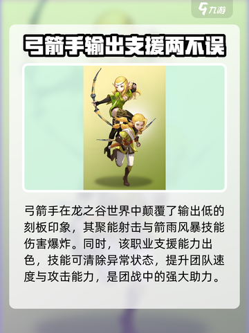 龙之谷世界弓箭手定位是什么介绍截图4
