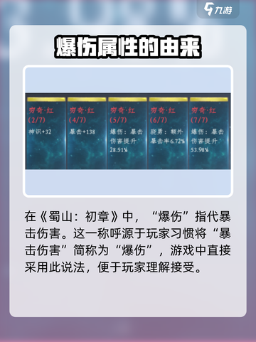 蜀山初章爆伤有什么用介绍截图2