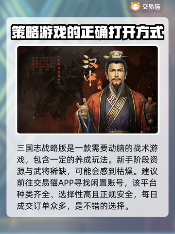 三国志账号哪里买？🔥正规平台分享🎉截图2
