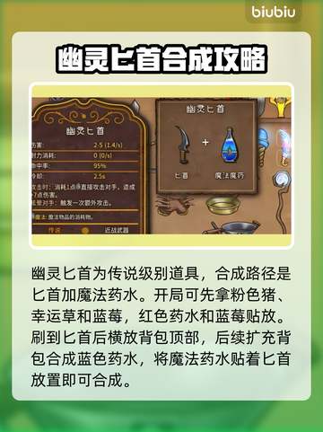 背包乱斗🔥幽灵匕首合成方法大揭秘！🎮截图2