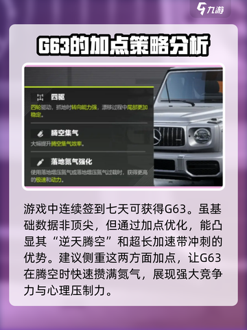 极品飞车集结🔥奔驰G63加点攻略，提速爽到飞起！截图2