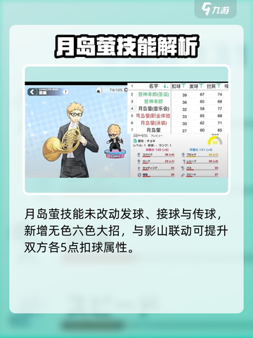 《排球少年手游》月岛萤技能曝光💥截图3