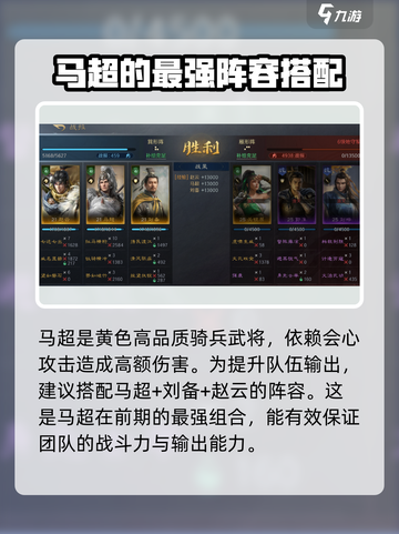 三国谋定天下🔥马超阵容金书选择大曝光！💥截图2