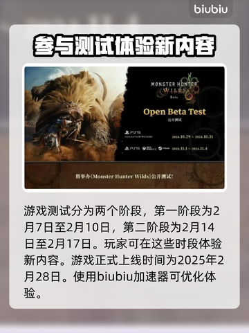 怪猎荒野测试时间🔥MH玩家必看！🎉截图2