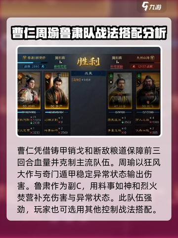 三国谋定天下周肃仁配队推荐介绍截图4