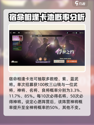 三国志幻想大陆2枭之歌卡池详解介绍截图3