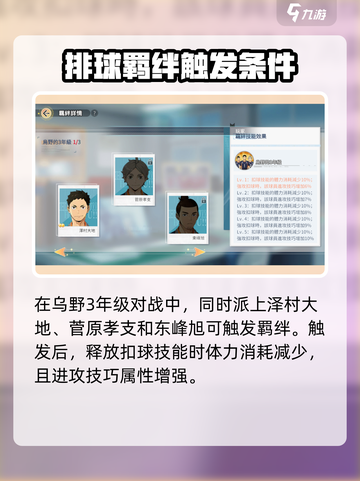 排球少年手游🔥乌野高中羁绊大揭秘！不容错过的强力组合👇截图2